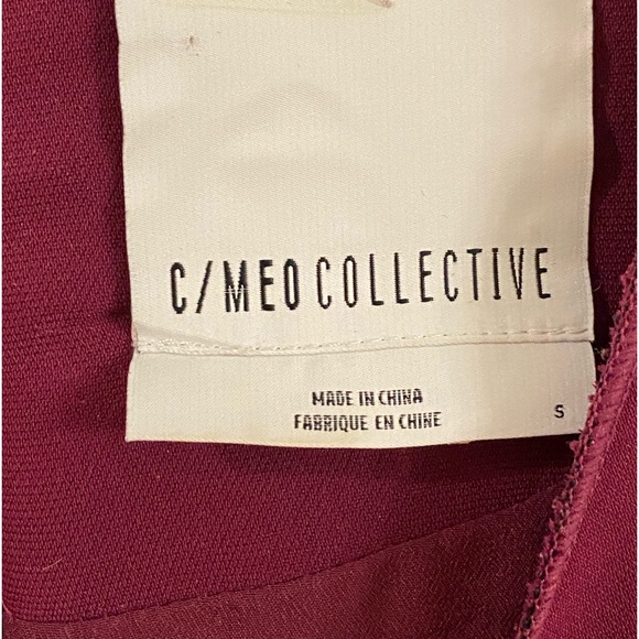 C/MEO Collective Wine Blouse - Picture 3 of 4